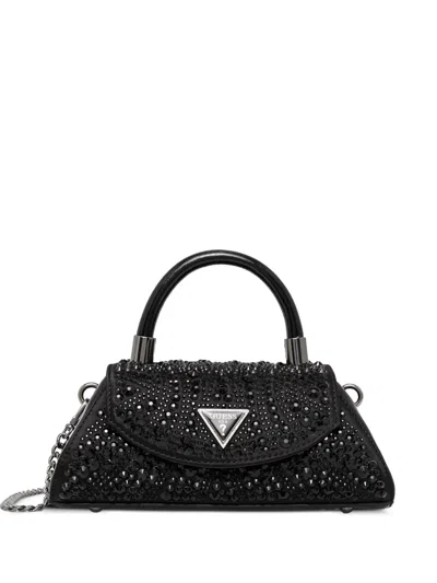 Guess Usa Mini Beauvoir Tote Bag In Black
