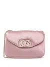 Guess Usa Mini Embellished Chain Cross Body Bag In Pink