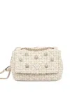 Guess Usa Mini Everlee Flower-appliqué Crossbody Bag In Neutral