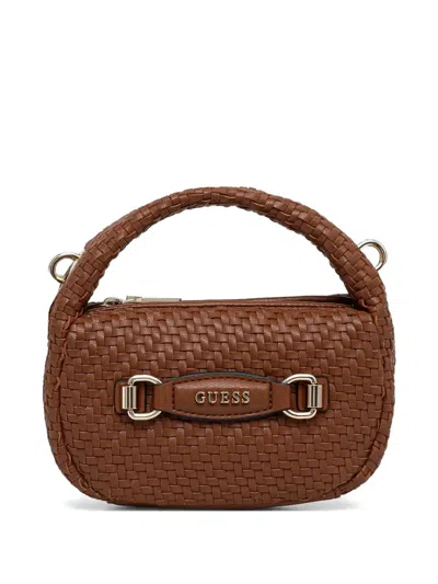 Guess Usa Mini Francy Cross Body Bag In Brown