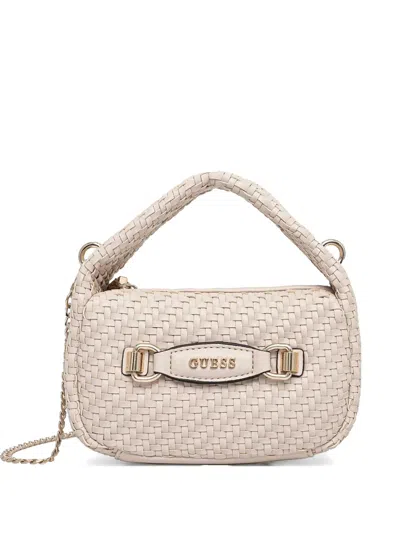 Guess Usa Mini Francy Tote Bag In Neutrals