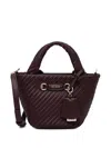 Guess Usa Mini Francy Woven Tote Bag