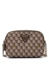 Guess Usa Mini G-wave Cross Body Bag In Brown