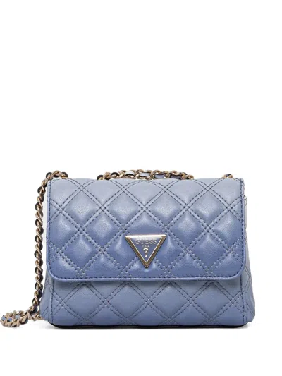 Guess Usa Mini Giully Quilted Cross Body Bag In Blue