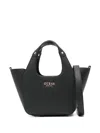 Guess Usa Mini Helina Tote Bag In Black