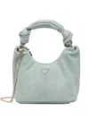 Guess Usa Mini Isotta Knotted-handle Tote Bag In Blue