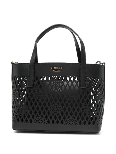 Guess Usa Mini Letty Tote Bag In Black