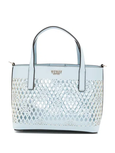 Guess Usa Mini Letty Tote Bag In Blue