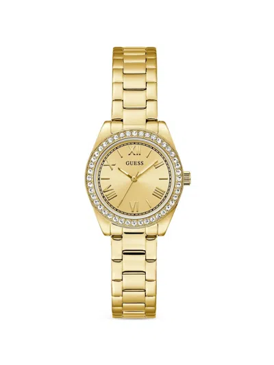 Guess Usa Mini Luna 30mm Watch In Gold