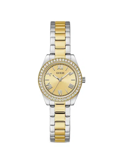 Guess Usa Mini Luna 30mm Watch In Gold