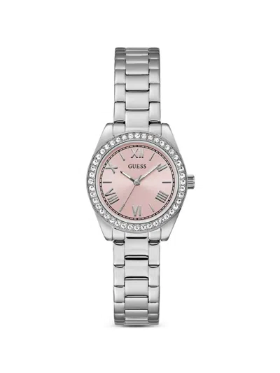 Guess Usa Mini Luna 30mm Watch In Pink