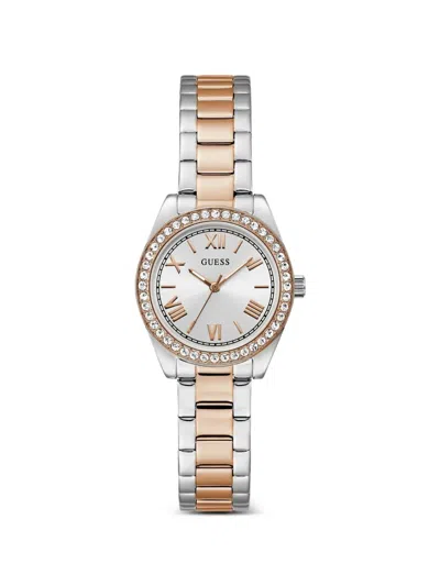 Guess Usa Mini Luna 30mm Watch In Silver