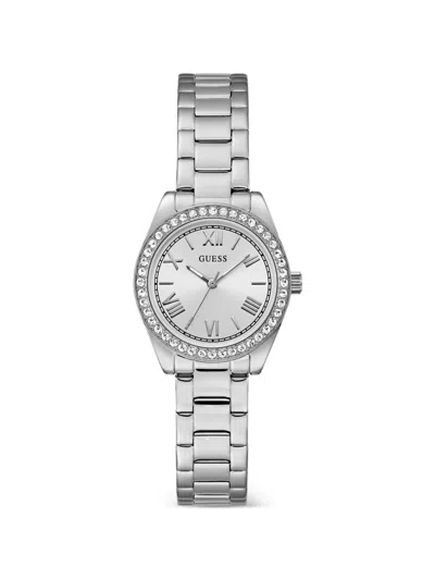 Guess Usa Mini Luna 30mm Watch In Silver