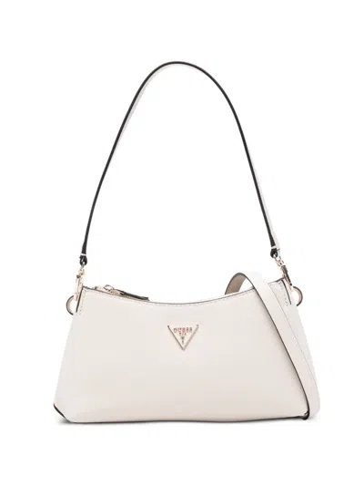 Guess Usa Mini Noelle Ii Appliqué Shoulder Bag In White