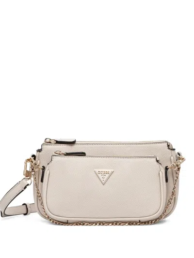 Guess Usa Mini Noelle Logo Cross Body Bag In Neutral