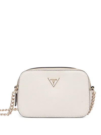 Guess Usa Mini Noelle Logo Cross Body Bag In White