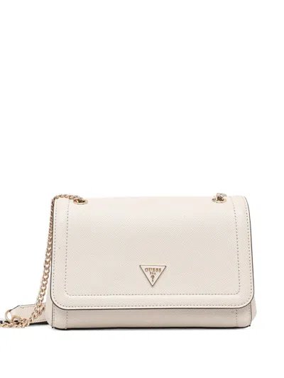 Guess Usa Mini Noelle Logo Cross Body Bag In White