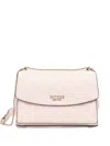 Guess Usa Mini Phoebe 4g Logo-embossed Crossbody Bag In Pink