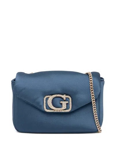 Guess Usa Mini Prue Embellished Cross Body Bag In Blue