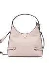 Guess Usa Mini Rosalba Triangle-logo Satchel In Pink