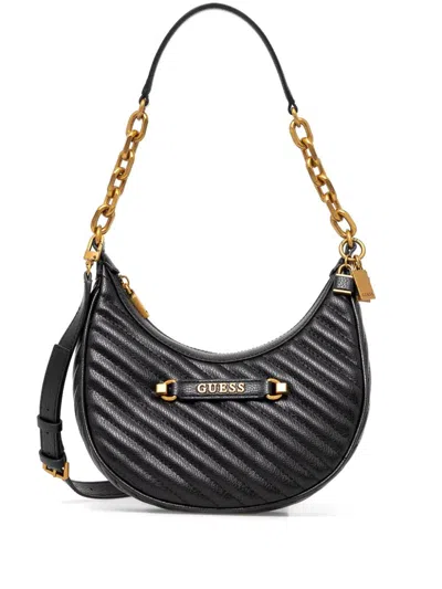 Guess Usa Mini Sela Shoulder Bag In Black