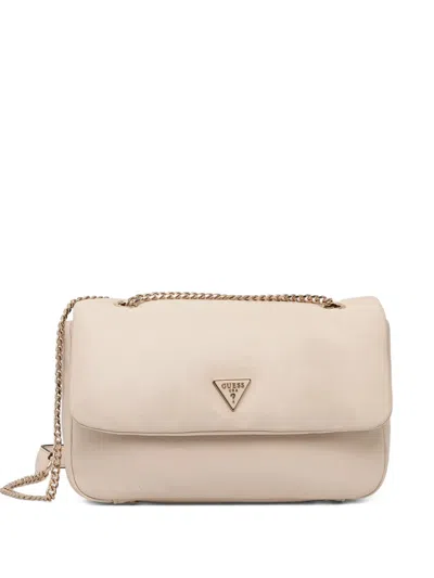 Guess Usa Mini Sunetra Chain Shoulder Bag In Neutral