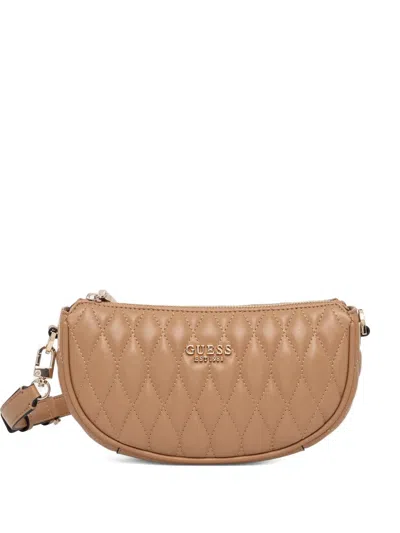 Guess Usa Mini Valla Cross Body Bag In Neutral