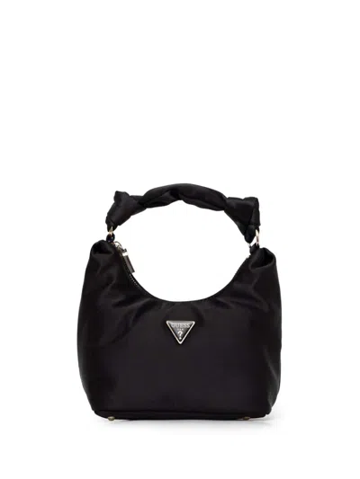 Guess Usa Mini Velina Tote Bag In Black