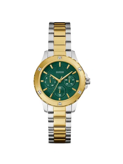 Guess Usa Mist 35mm Watch In Green