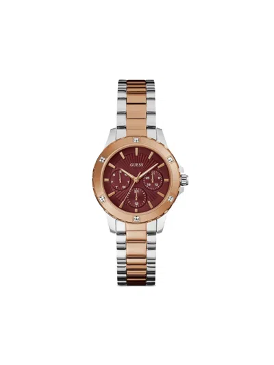 Guess Usa Mist Quartz 35mm In Red