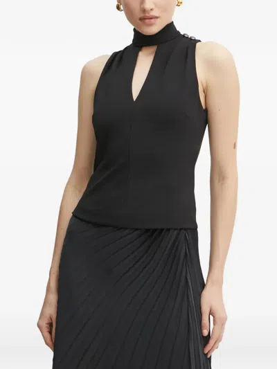 Guess Usa Mock-neck Blouse In Gray