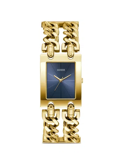 Guess Usa Mod Heavy Metal 28mm Watch In Gold