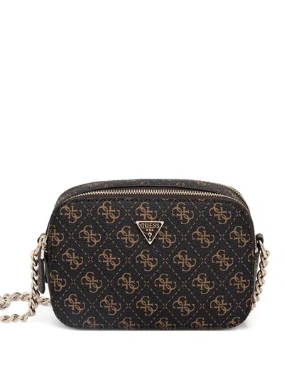 Guess Usa Monogram Chain Cross Body Bag In Multi