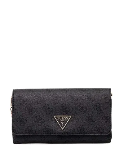 Guess Usa Monogram Clutch In Black
