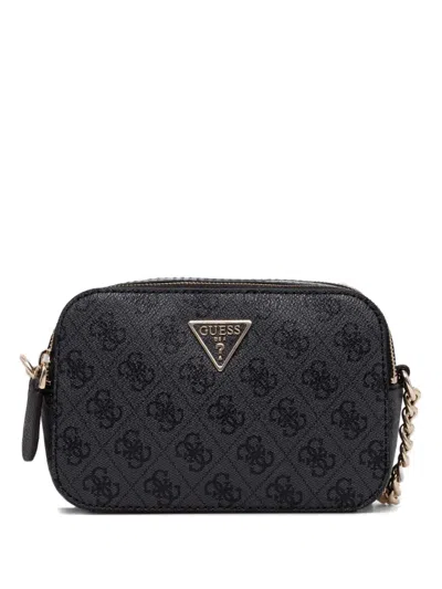Guess Usa Monogram Crossbody Bag In 黑色