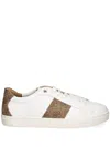 Guess Usa Monogram-detail Sneakers In Weiss