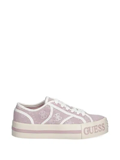 Guess Usa Monogram Logo-detail Sneakers In Multi