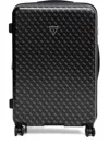 Guess Usa Monogram-pattern Luggage In Black