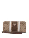 Guess Usa Monogram-pattern Wallet In Multi