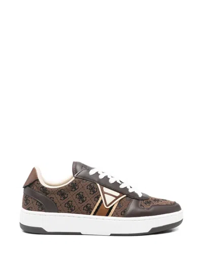 Guess Usa Monogram Sneakers In Multi