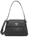 Guess Usa Monogram Two-way Handbag In Black