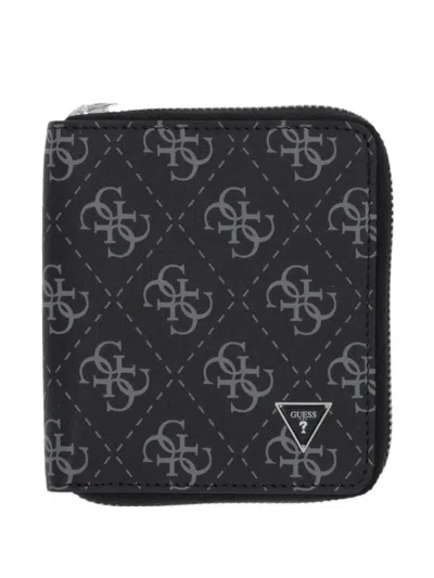 Guess Usa Monogram Wallet In Pink