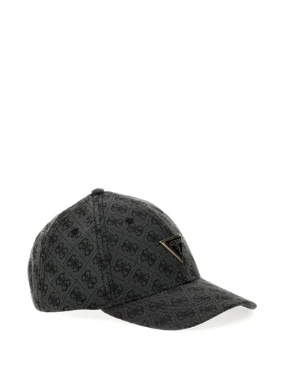 Guess Usa Monogram-print Baseball Cap In Yellow