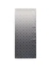 Guess Usa Monogram-print Gradient-effect Scarf In Gray