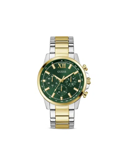 Guess Usa Multi-function 44mm In Green