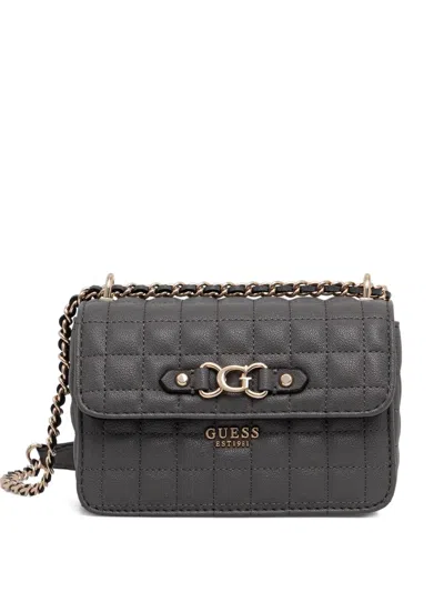 Guess Usa Nadira Quilted Cross Body Bag In Gray