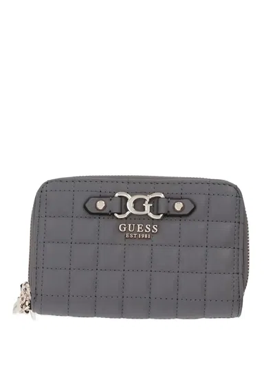 Guess Usa Nadira Quilted Wallet In Gray