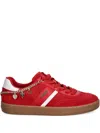 Guess Usa Naoko Chain-detail Sneakers In Red