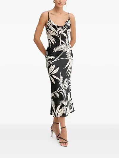 Guess Usa New Akilina Spaghetti-strap Midi Dress In Blue