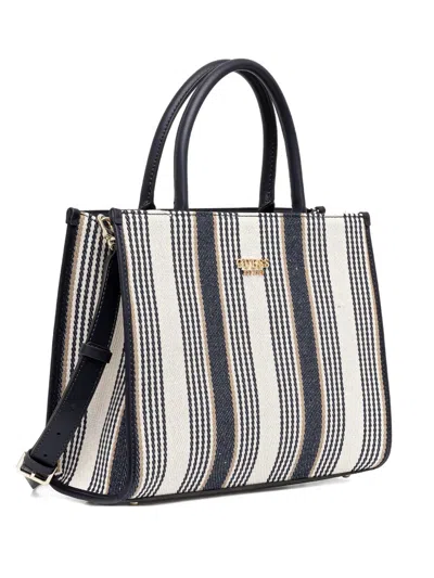 Guess Usa Nicolette Striped Top-zip Tote Bag In Multi
